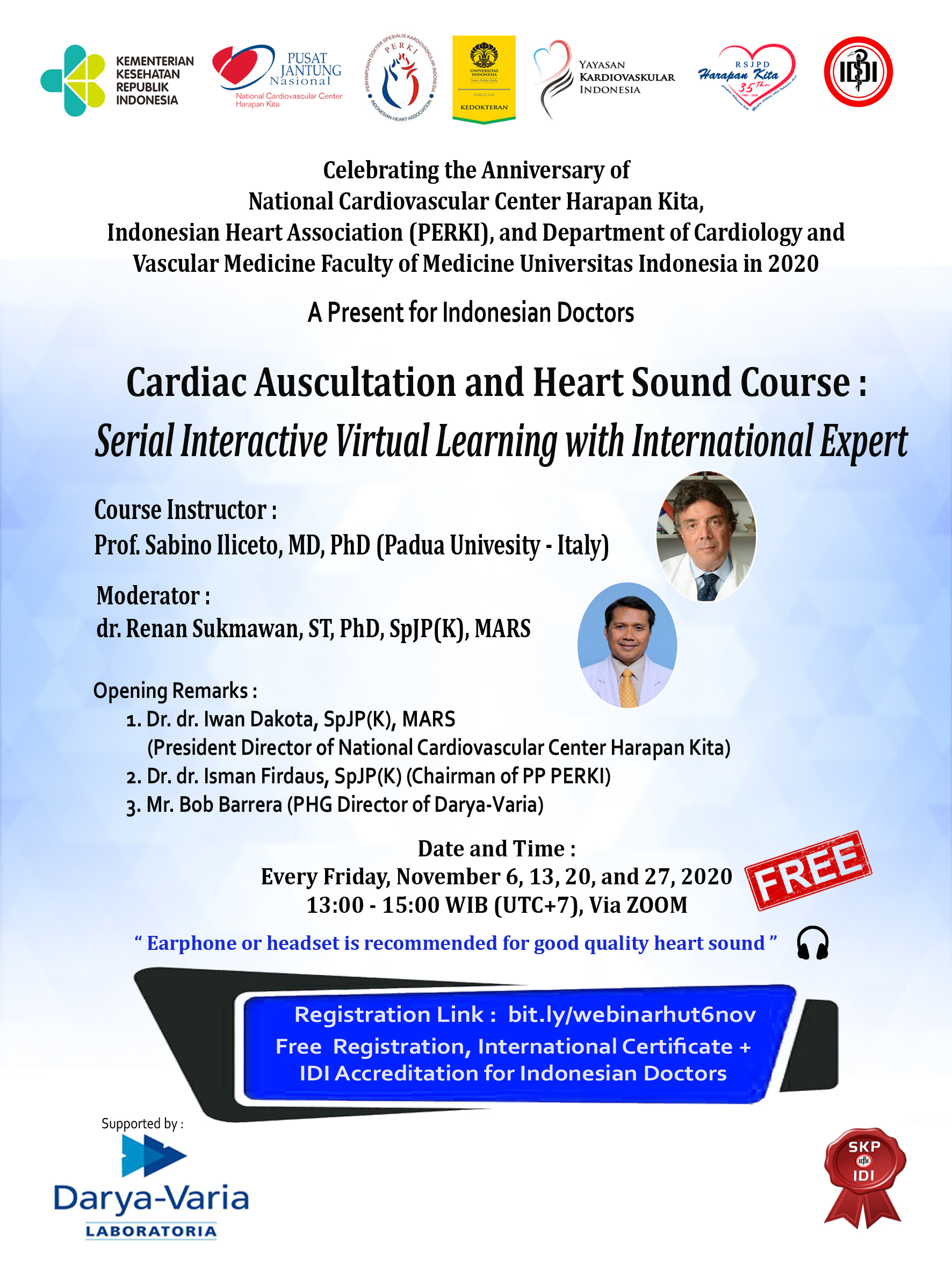 Webinar : Cardiac Auscultation and Heart Sound Course